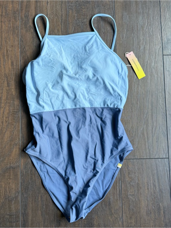 summersalt Other - Summer Salt size 6  Blue NWT One Piece Colorblock High Neck